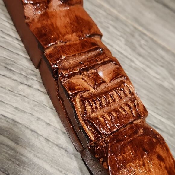 EUC LG Tiki Carved Spoon & Fork Wall Decor - Picture 2 of 5